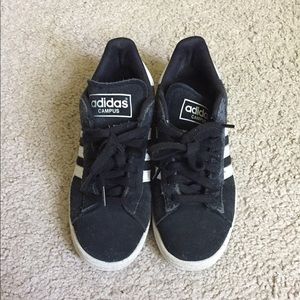 Adidas Black/White Campus Sneaker Size 7